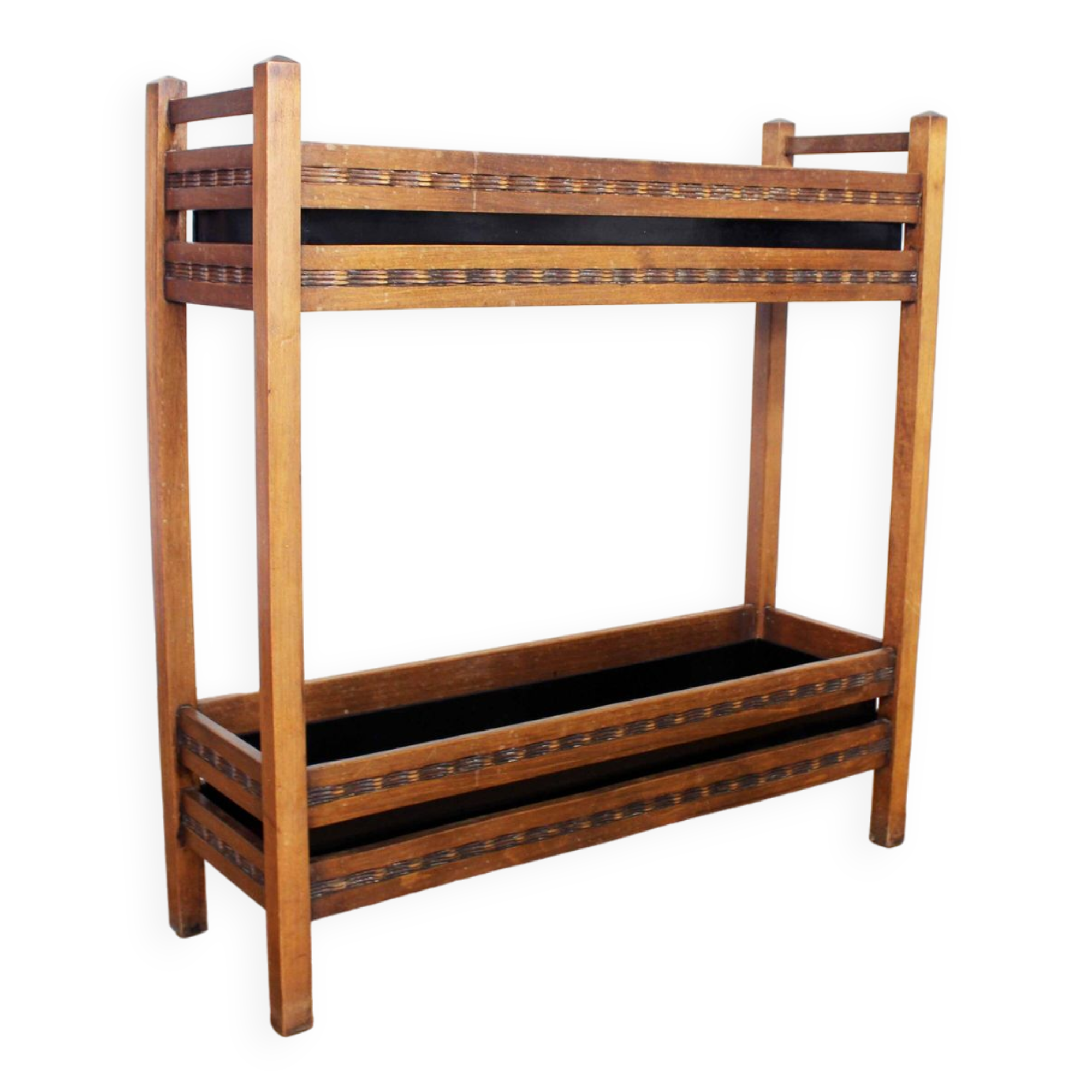 Wooden and zinc planter 1950