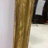 Louis Philippe 1850 mirror, chiseled, gilded with gold leaf