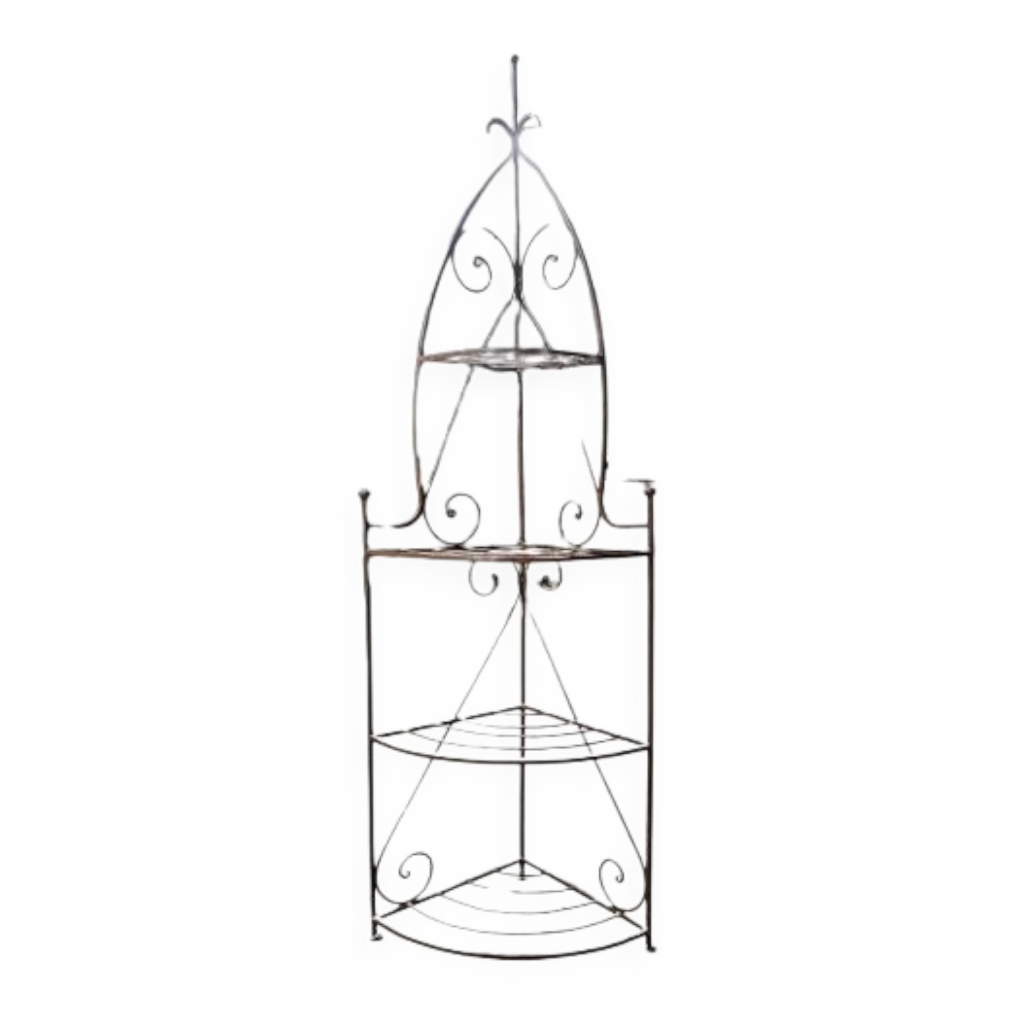 Etagère d'angle en fer forgé - artisanat marocain