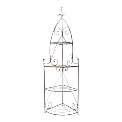 Etagère d'angle en fer forgé - artisanat marocain