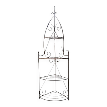 Etagère d'angle en fer forgé - artisanat marocain