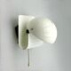 Applique iGuzzini 'Bugia' en blanc, rare design Giuseppe Cormio 1975