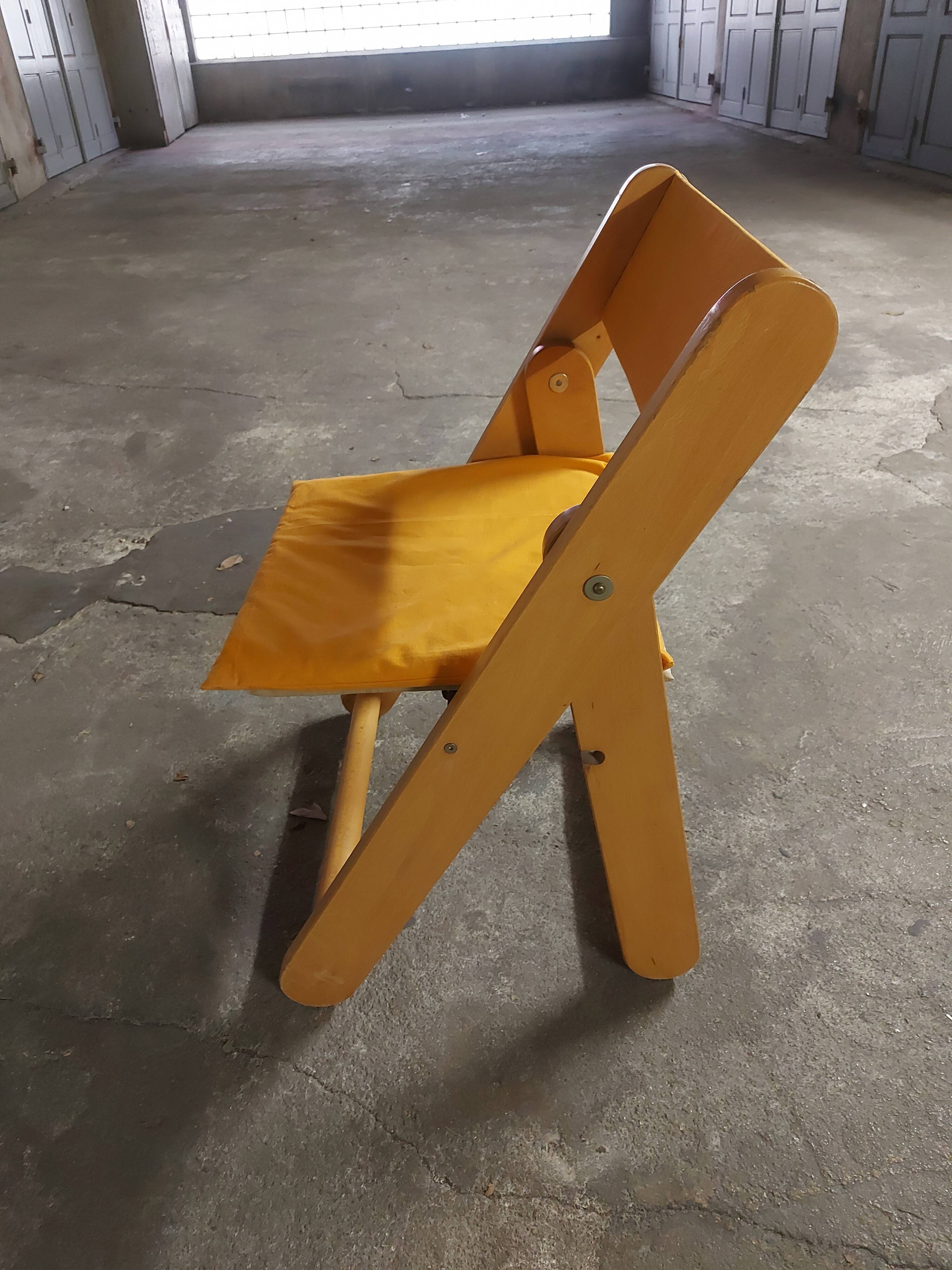 Vintage 80'S folding chair by Gillis Lundren for Ikea