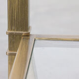 Mid-century brass coffee table