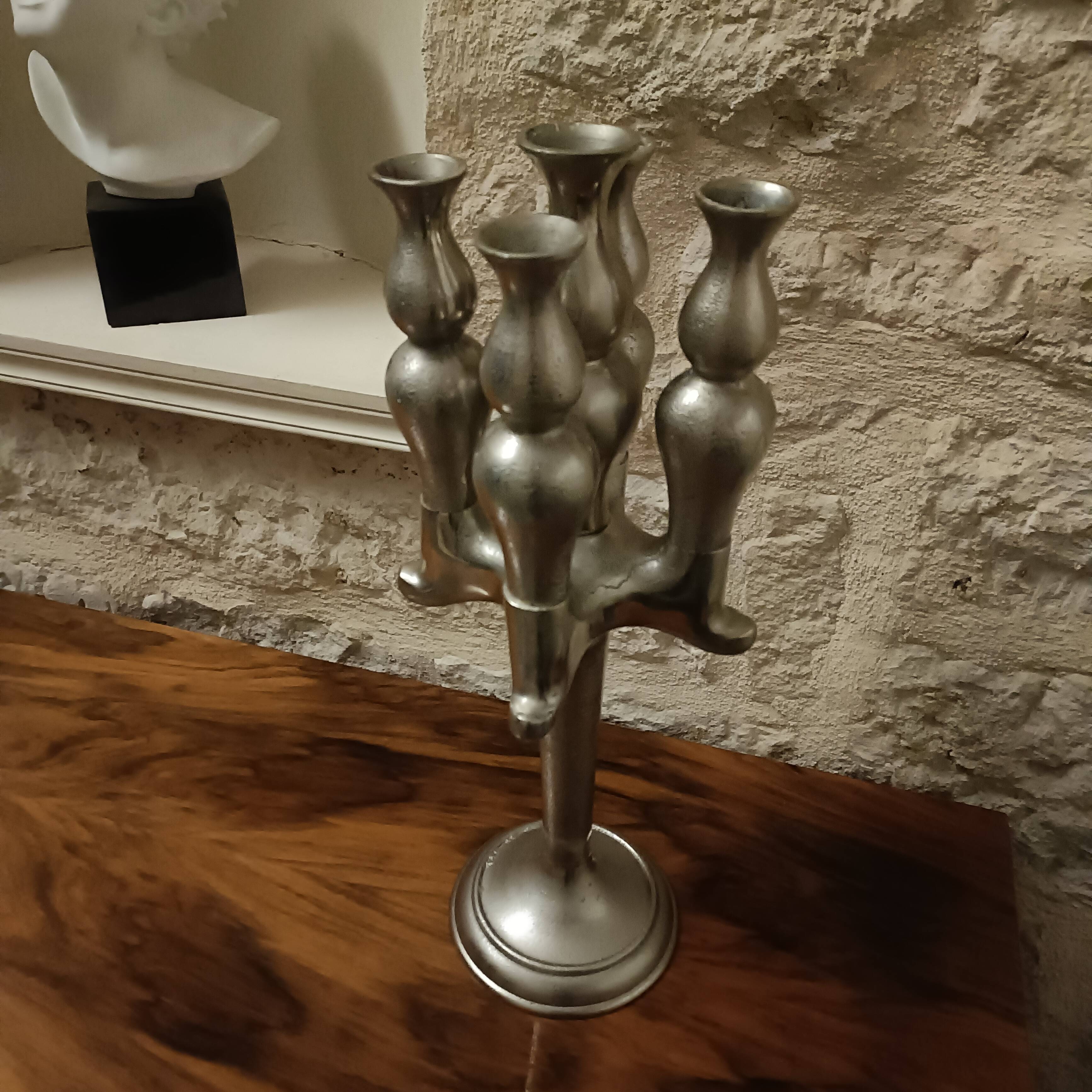 Vintage five-light candlestick