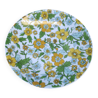 Vintage floral pattern dessert plate