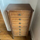 Louis XVI style chest of drawers – 7 drawers – solid wood and brass