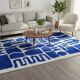 Handwoven Moroccan rug, natural wool, 250cm x 150cm, elegant decoration.