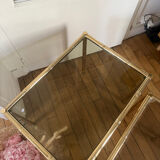 3 nesting bamboo tables