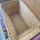 Coffre rotin vintage