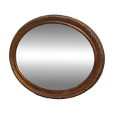 Miroir dans un cadre en bois, design danois, années 1960, production : Danemark