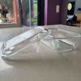 Thick glass butter dish Arcoroc France