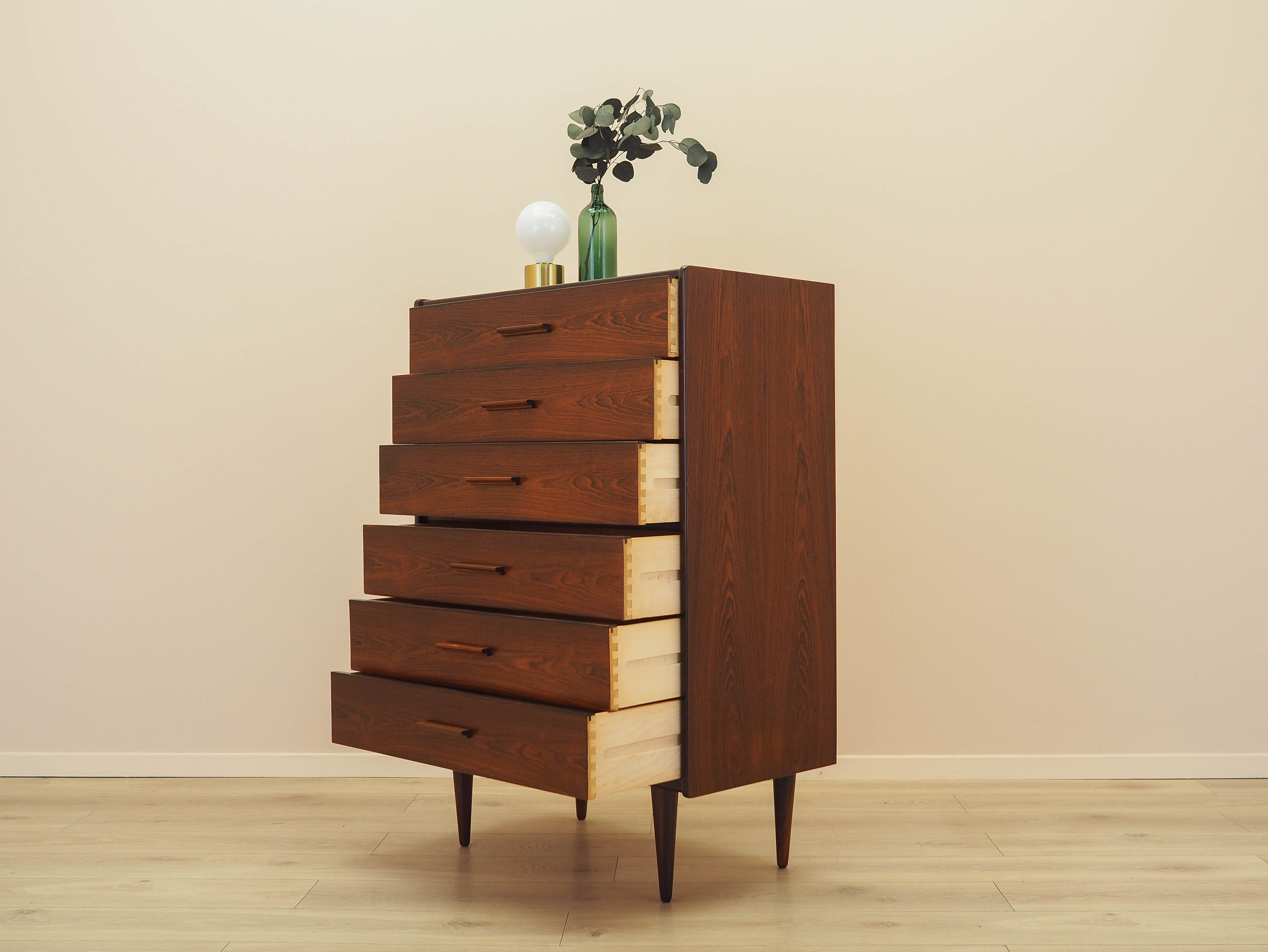 Rosewood chest of drawers, Danish design, 1970s, made in Denmark