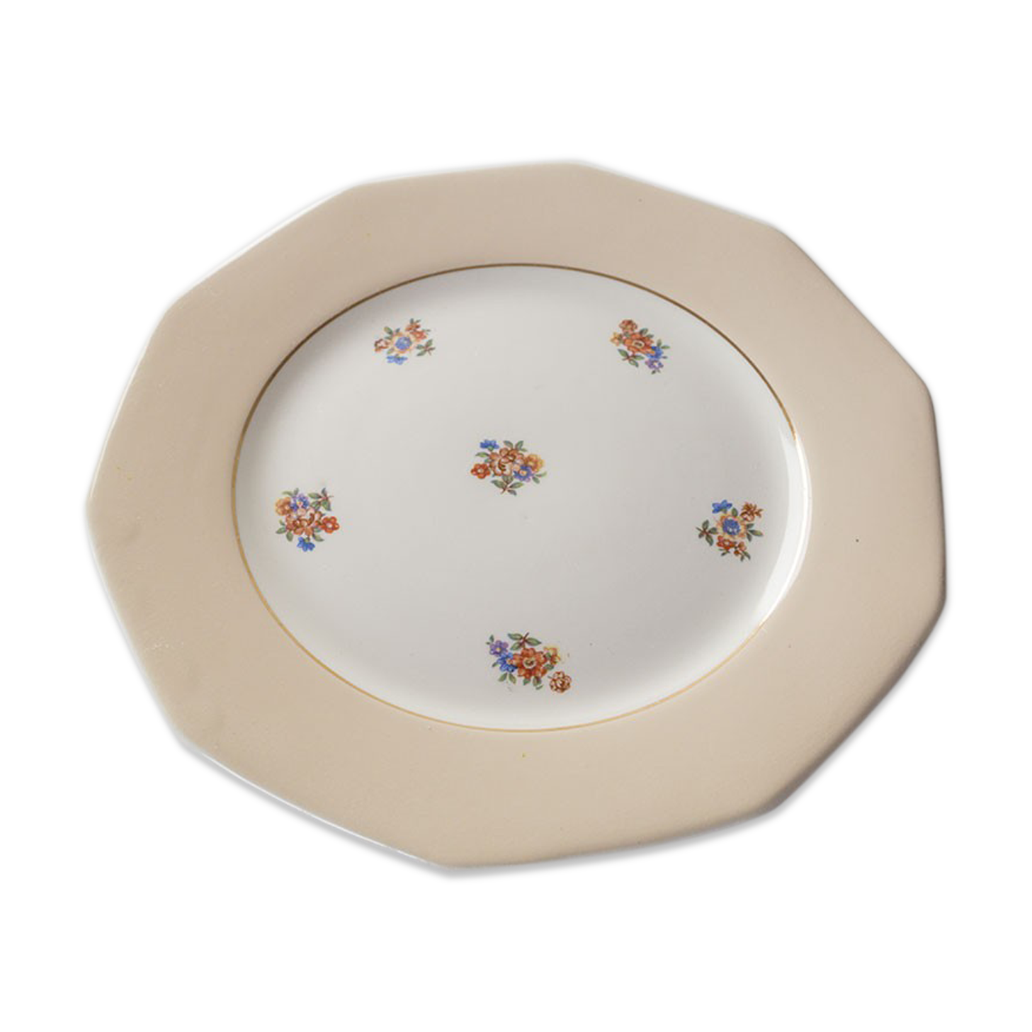 Vintage compotier with flower stockings, pale pink