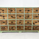 Vintage industrial wooden cabinet with original handels, 1930's