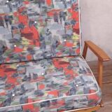 Scandinavian 3-seater convertible sofa bed, click-clack bench