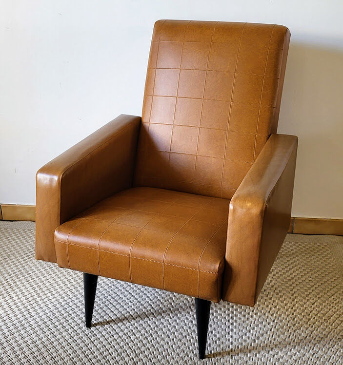 Vintage skai armchair