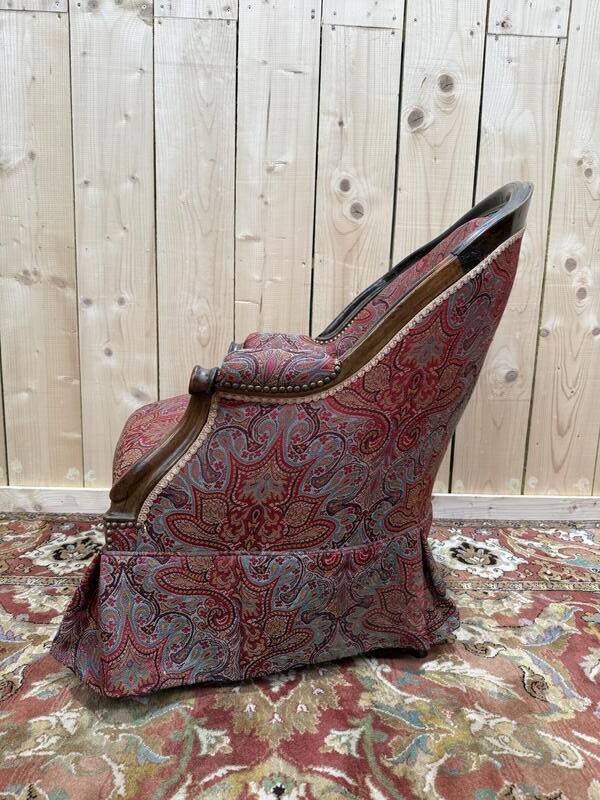 Suite de 4 fauteuils crapaud époque Napoléon III