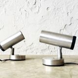 Set of two adjustable spotlights, 1970
