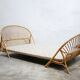 Vintage rattan basket bed 190cm x 120cm