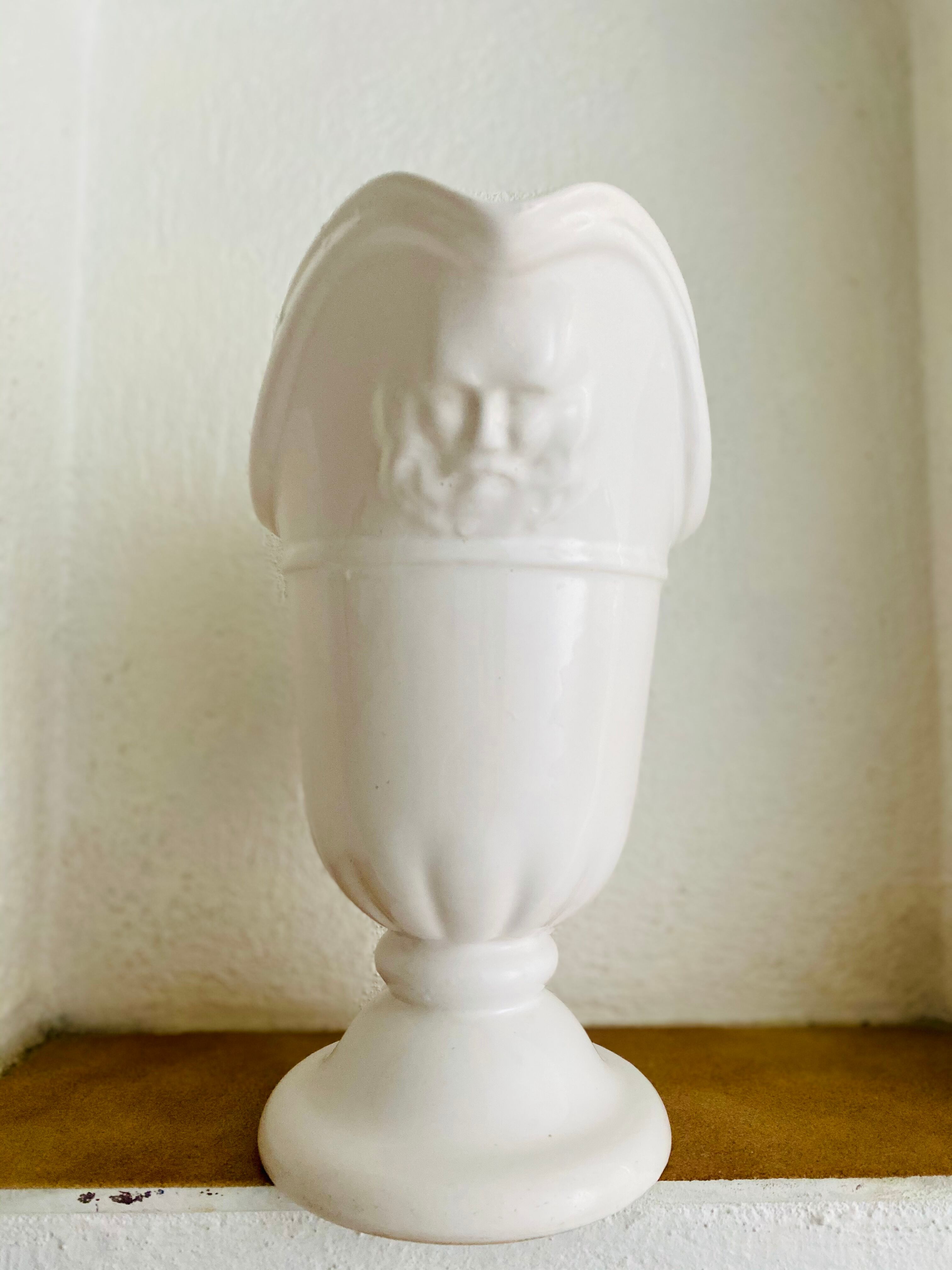 White ceramic vase