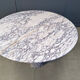 Vintage round marble dining table, 1970s