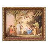 Painting tempera on paper Adoration of the Shepherds from 19th century