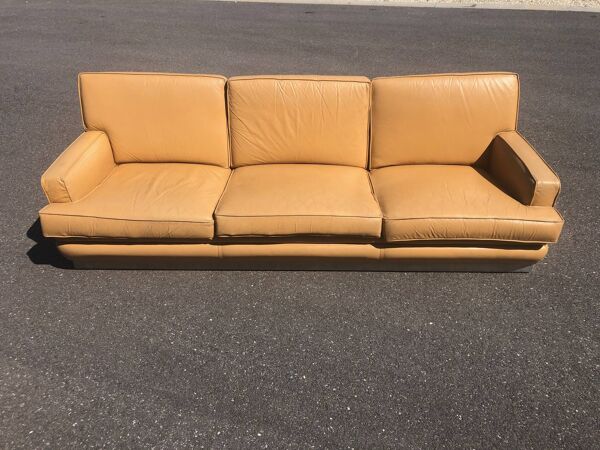 canapé en cuir Roche Bobois 1970
