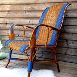 Two-color rattan chair