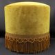 Vintage pouf in gold velvet