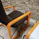Lot Fauteuil et table Wilkhahn bois courbé 1980 vintage