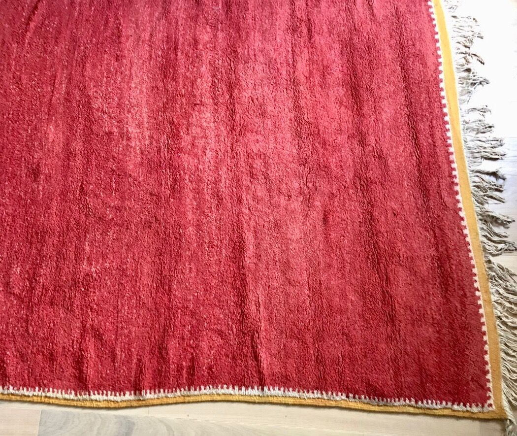 Vintage carpet red 1950