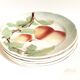 Set of 5 dessert plates slurry St Clement fruit decoration Early twentieth century