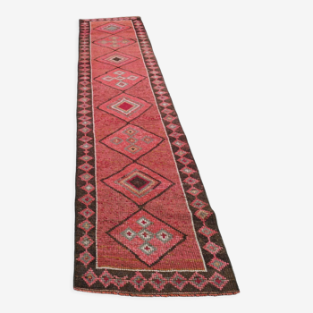 Vintage turkish kilim runner - 341x79cm