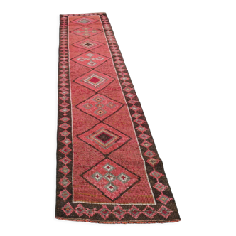 Vintage turkish kilim runner - 341x79cm