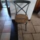 Bistro chair in wood and metal