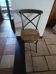 Bistro chair in wood and metal