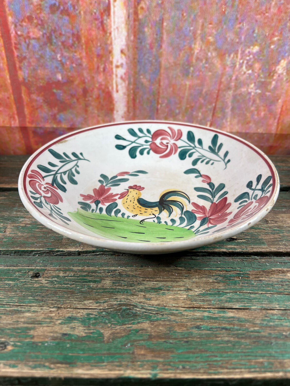 Plat creux coq Creil Montereau