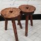 Brutalist tripod stools