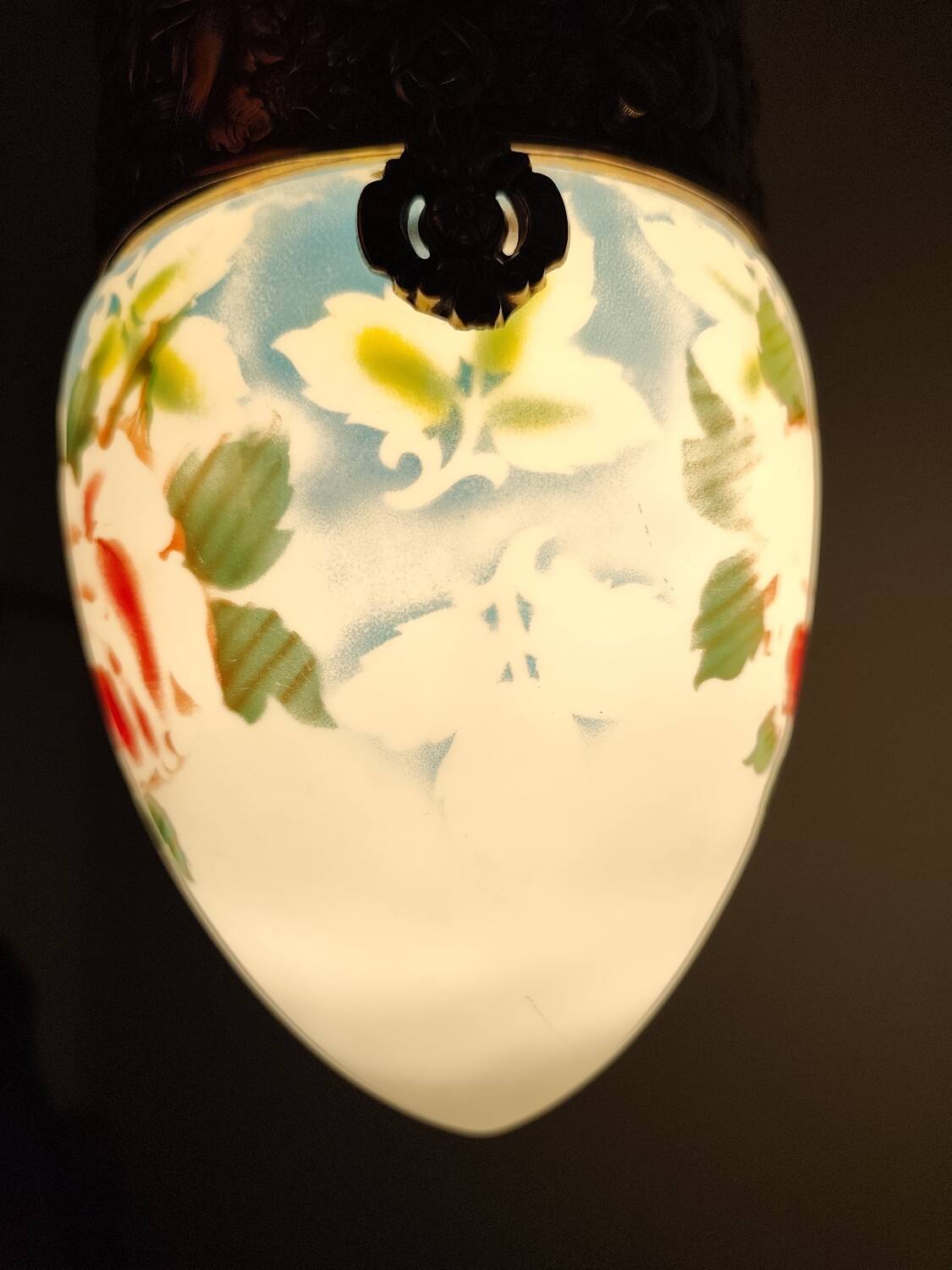 "Art Nouveau" ceiling lamp. Spain, 1930s.