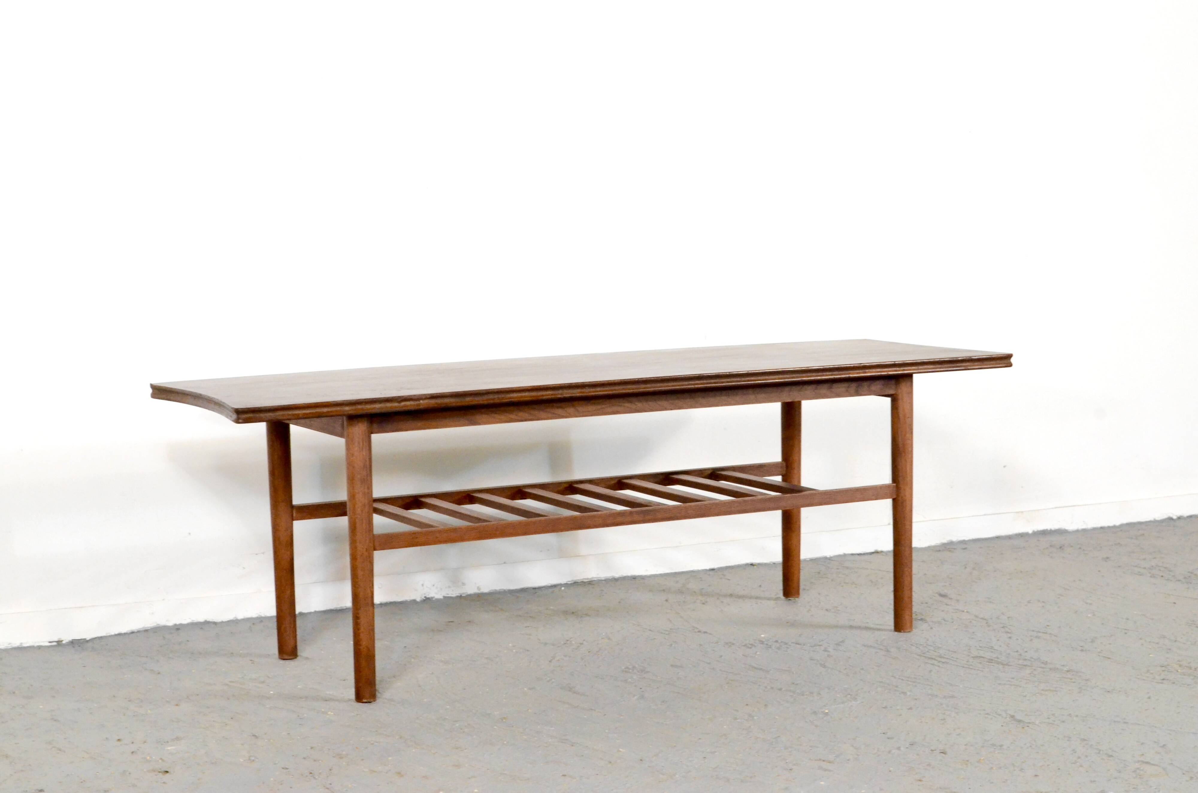Table basse à deux niveaux Afromosia de Richard Hornby pour Heal, style vintage du milieu du siècle