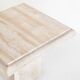 Vintage coffee or side table. Travertine marble. Italy, 1980s