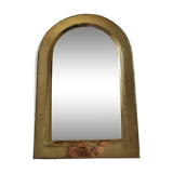Vintage Moroccan Brass Mirror, Arch Shape, 43 x 29 cm