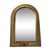 Miroir marocain vintage en laiton, en forme d'arche, 43 x 29 cm
