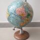Terrestrial globe created by J. Forest, published by Girard Barrère & Thomas.
