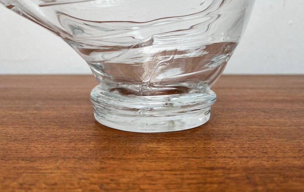 Vintage Glass Swan-Shaped Vase