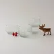 Scandinavian Style Textured Glass Dessert Bowls, 1960's