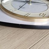 Pendulum, white formica clock, triangle shape, vintage, functional