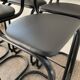 Set of 6 tubular stools with faux leather, 1970s-1980s.