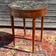 Table bouillotte en noyer d’époque directoire XVIII eme siècle